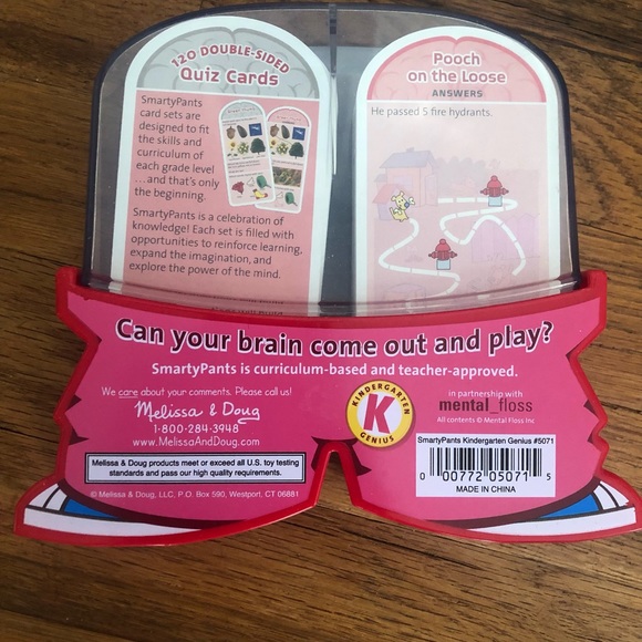 Melissa & Doug Smarty pants brain builder cards-kindergarten - Picture 2 of 3